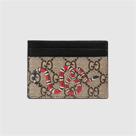 Shop Gucci GG Snake Card Case 